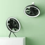 JISULIFE FA17 Outdoor LED Ceiling Fan with Long Tripod Stand - Image 2