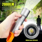 GearUP K57 Multifunctional Rechargeable Torch, Flashlight Zoomable LED Flashlight