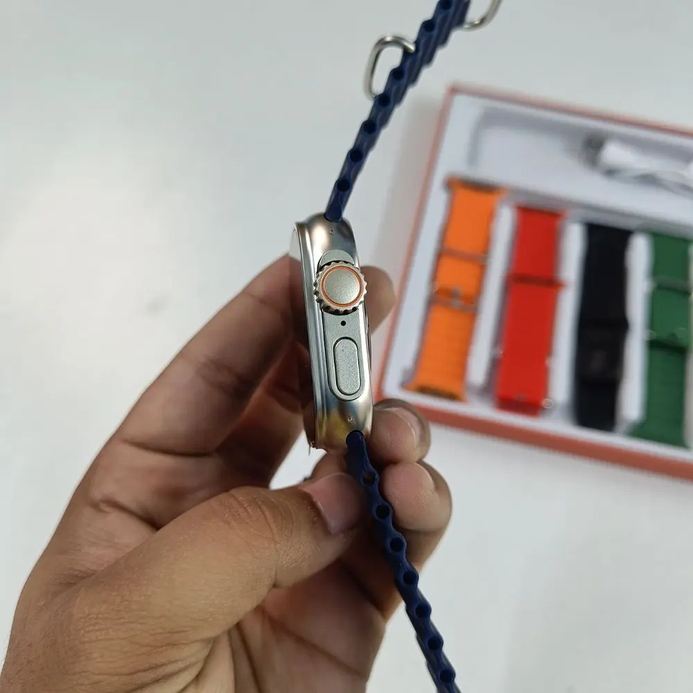 Y80 Ultra Smartwatch With 8 Strap