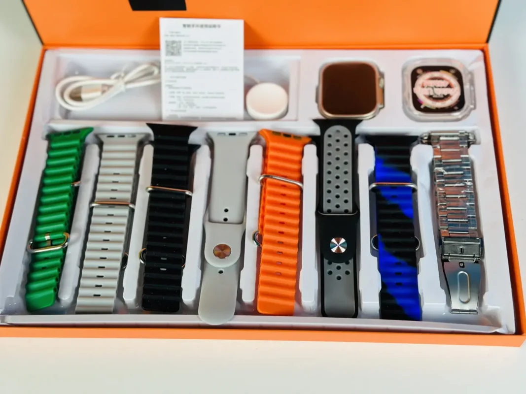 Y80 Ultra Smartwatch With 8 Strap