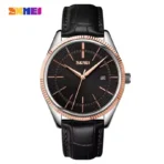 SKMEI 9298 Quartz Waterproof Leather Strap Watch - Image 4